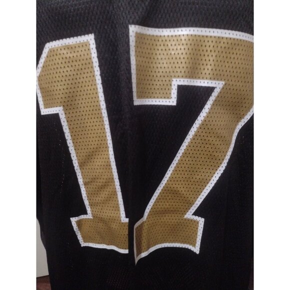 New Orleans Saints Robert Meachem #17 Reebok Onfield Black Jersey Mens 3XL New - Picture 5 of 13